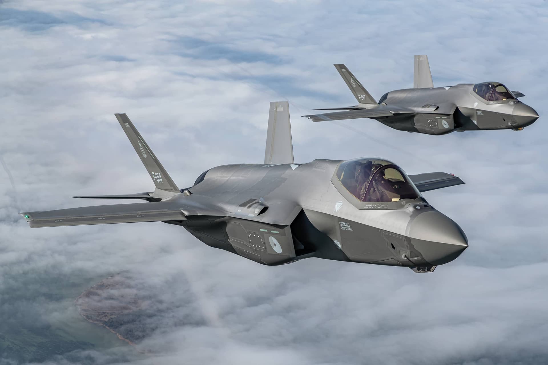 Винищувачі F-35 322-ї ескадрильї під час місії «Посилене патрулювання повітряного простору» з посилення східного флангу зони НАТО. Defensie.nl